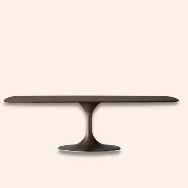 Elara Oak Pedestal Dining Table