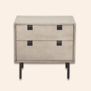 Lennox Iron Wood Nightstand