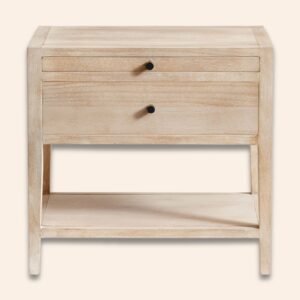 Auden White Ash Wood Nightstand