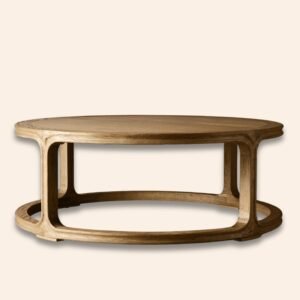 Sorell Oak Round Frame Coffee Table