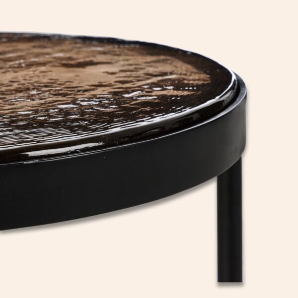 Iron Round Side Table - Image 3