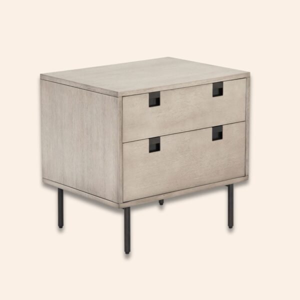 Lennox Iron Wood Nightstand - Image 2