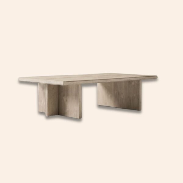 Calder White Ash Wood Dining Table - Image 2