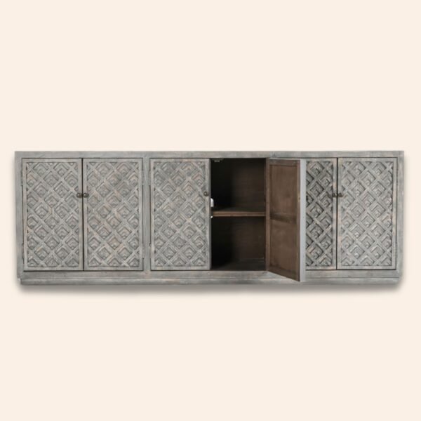 Vera Reclaimed Wood Grey Sideboard - Image 2