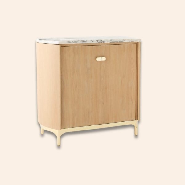 Camden Oak Cabinet with Marble - Image 2