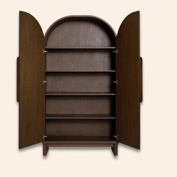 Sloane Oak Tall Arched Storage - Image 2