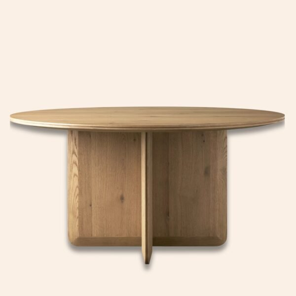Arlo Round Oak Dining Table