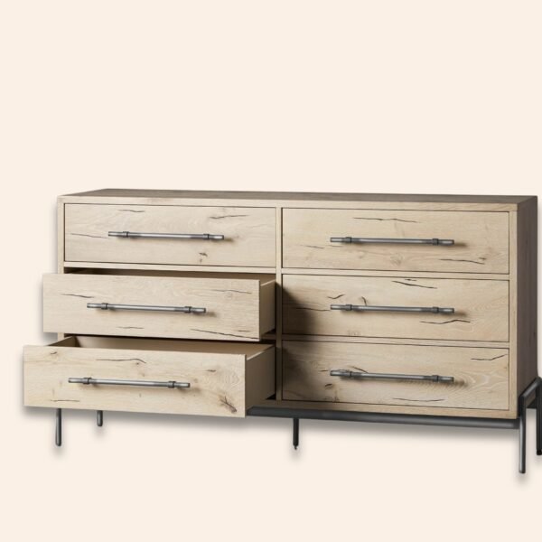 Halden Oak Six-Drawer Dresser - Image 2