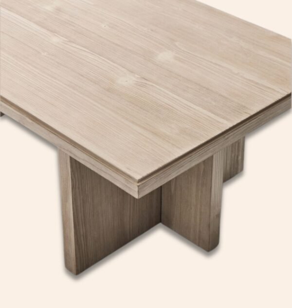 Calder White Ash Wood Dining Table - Image 3