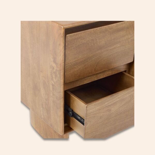 Nora Mango Rounded Edge Nightstand - Image 3