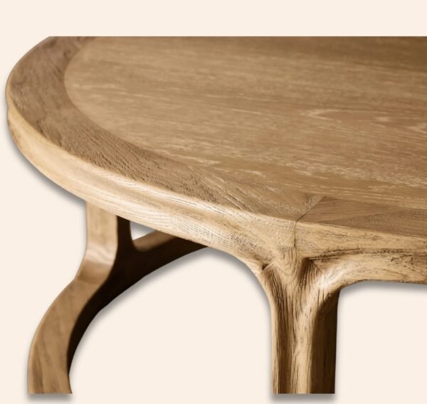 Sorell Oak Round Frame Coffee Table - Image 3